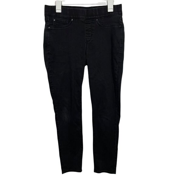 Levi’s Mid Rise Black Pull On Skinny Jeans - Picture 1 of 5